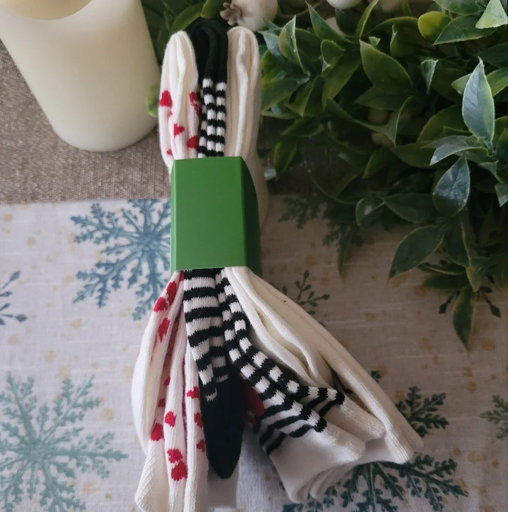 Kate Spade set of three crew socks, new